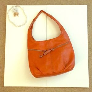 Tignanello leather handbag, cardholder, & keychain